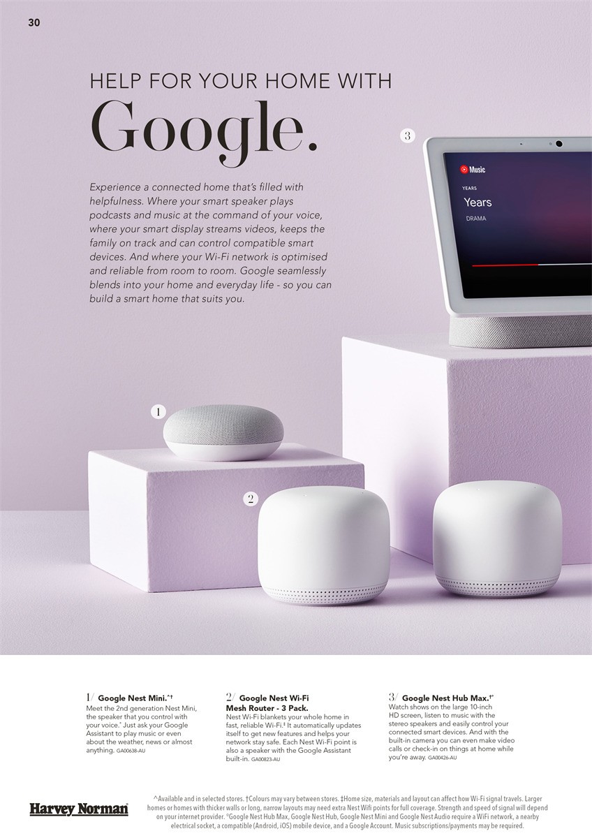 Harvey Norman Connected Home Catalogues from 5 December