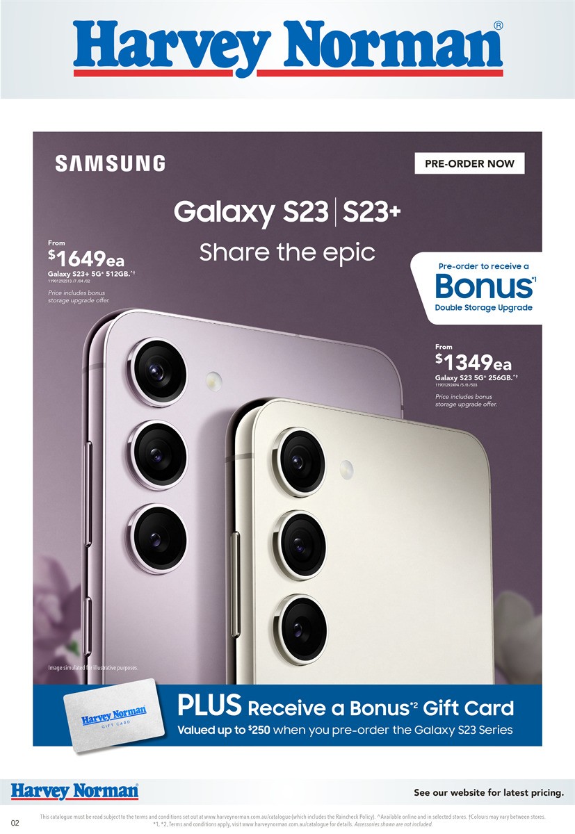Harvey Norman Galaxy S23 Series Catalogues from 2 February