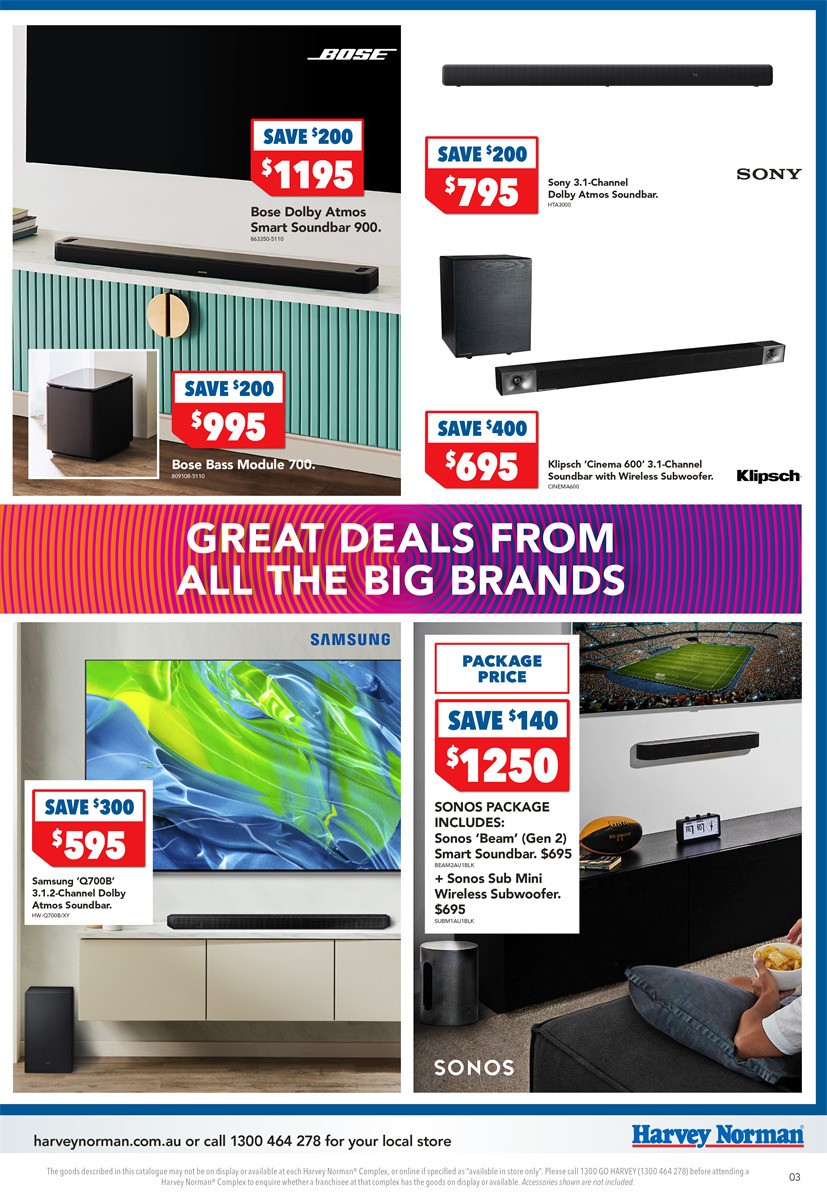 Harvey Norman Catalogues from 23 February