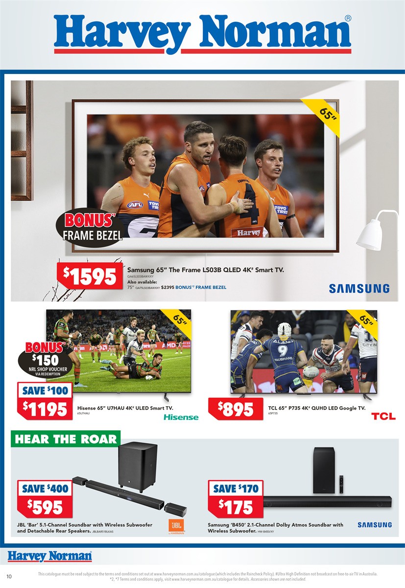 Harvey Norman Kick Off the New Footy Season Catalogues from 2 March