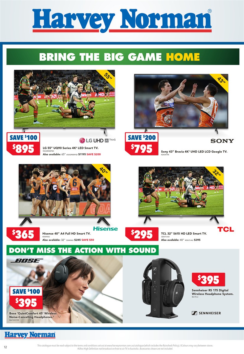 Harvey Norman Kick Off the New Footy Season Catalogues from 2 March