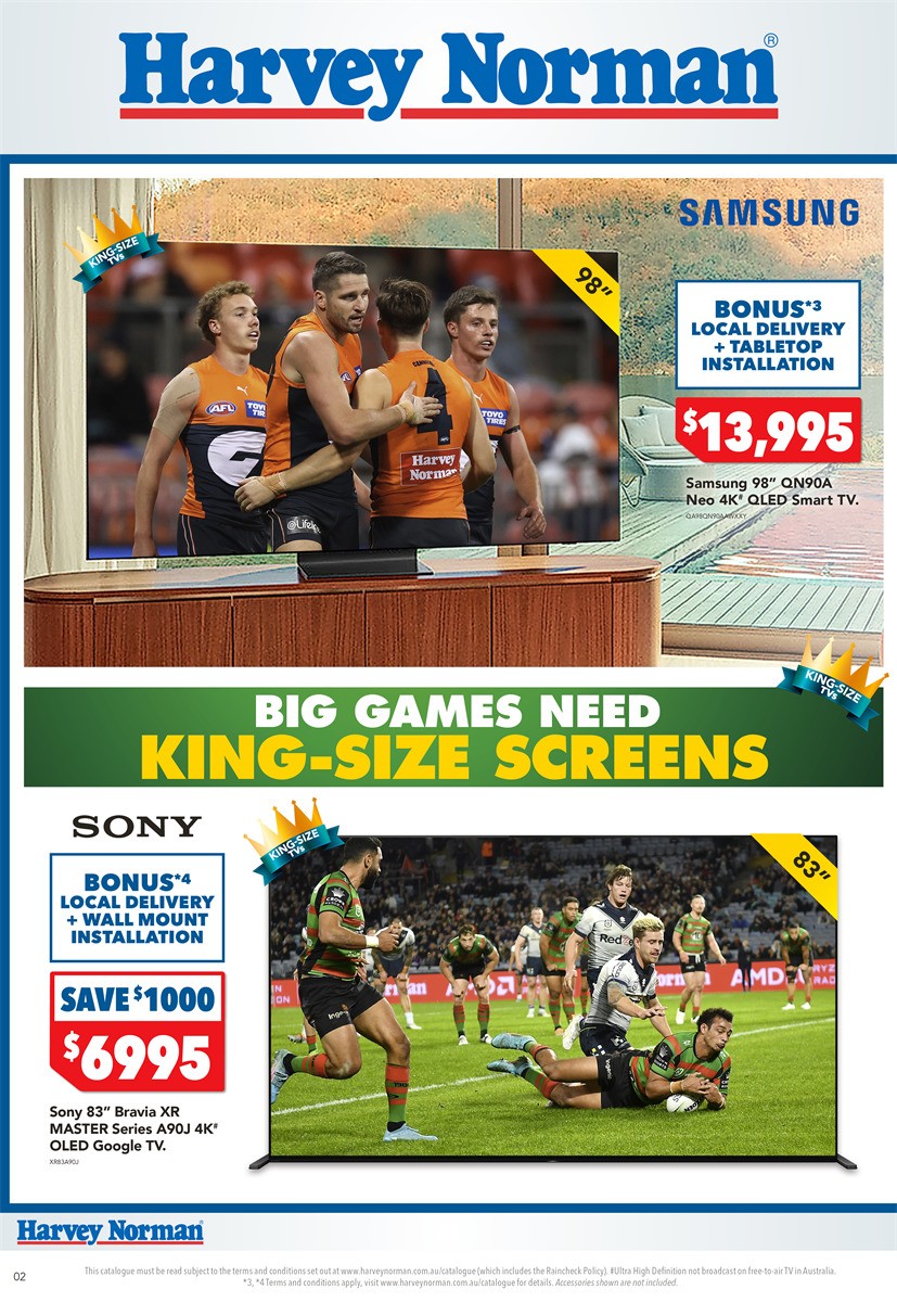 Harvey Norman Kick Off the New Footy Season Catalogues from 2 March