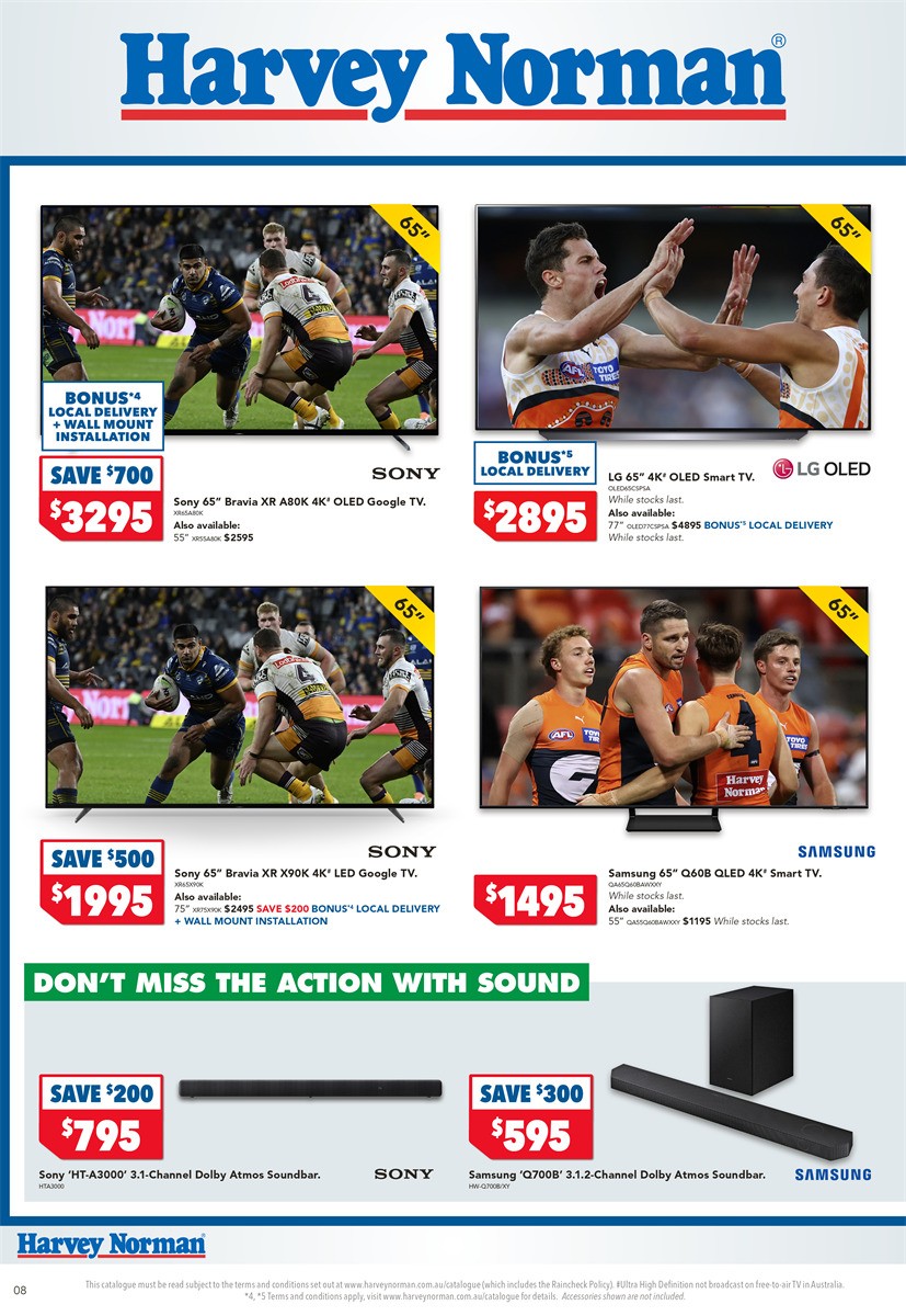 Harvey Norman Kick Off the New Footy Season Catalogues from 2 March