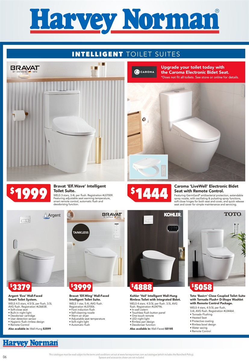 Harvey Norman March Bathroom & Tiles Catalogues from 9 March