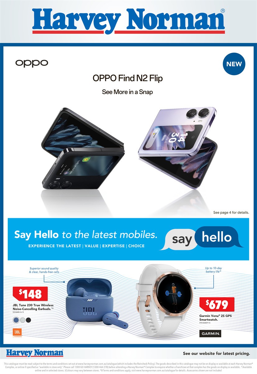 Harvey Norman Say Hello Mobiles Catalogues from 16 March