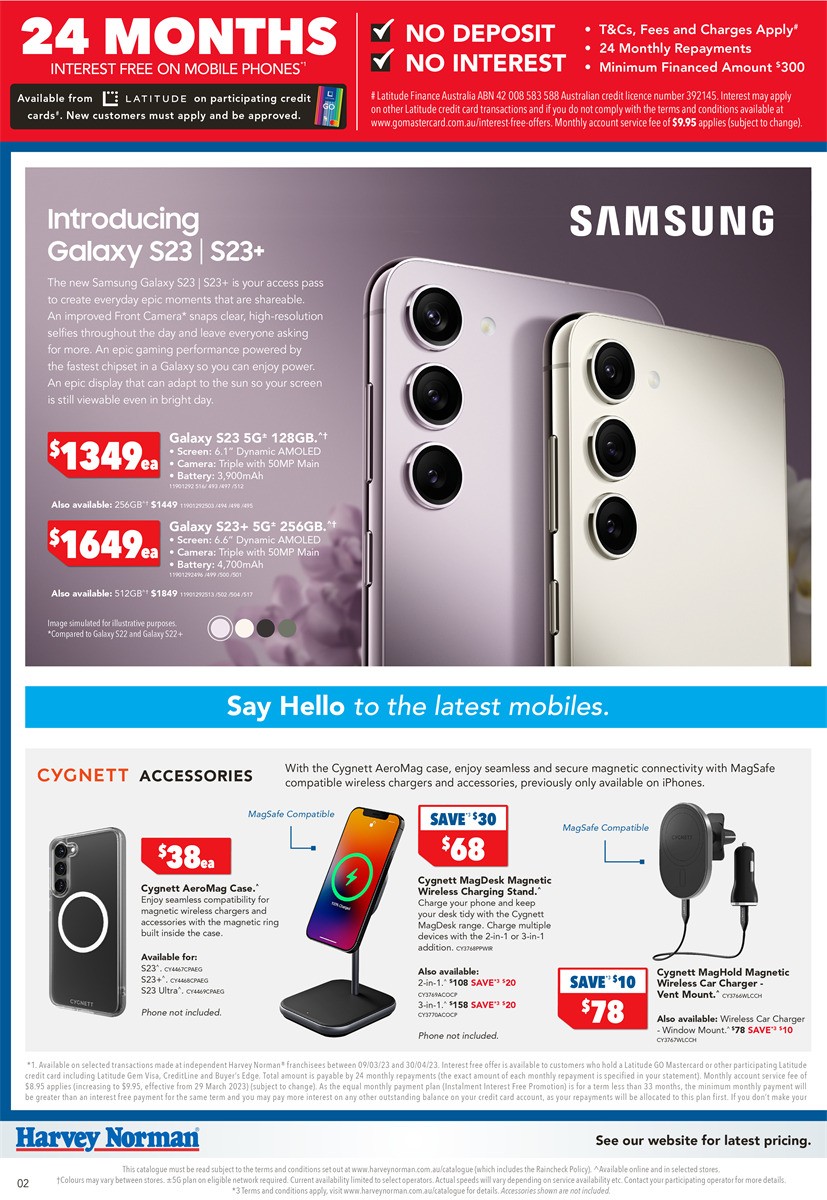 Harvey Norman Say Hello Mobiles Catalogues from 16 March
