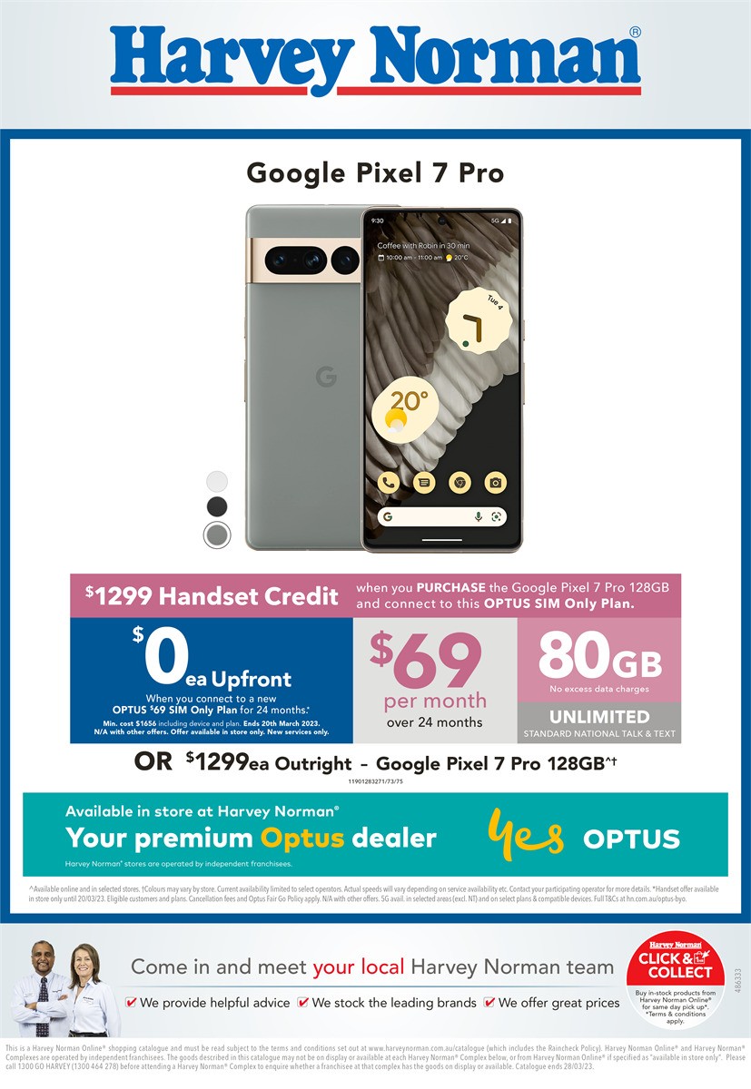 Harvey Norman Say Hello Mobiles Catalogues from 16 March