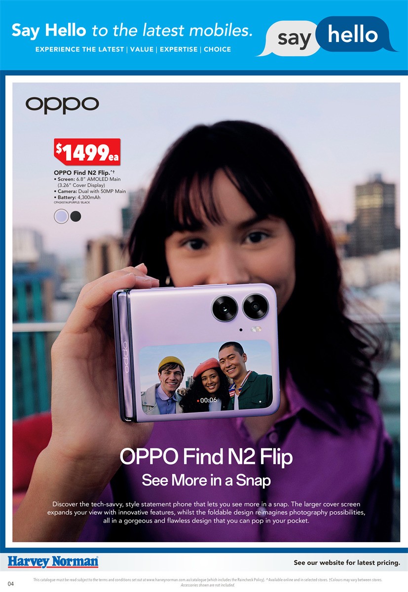 Harvey Norman Say Hello Mobiles Catalogues from 16 March