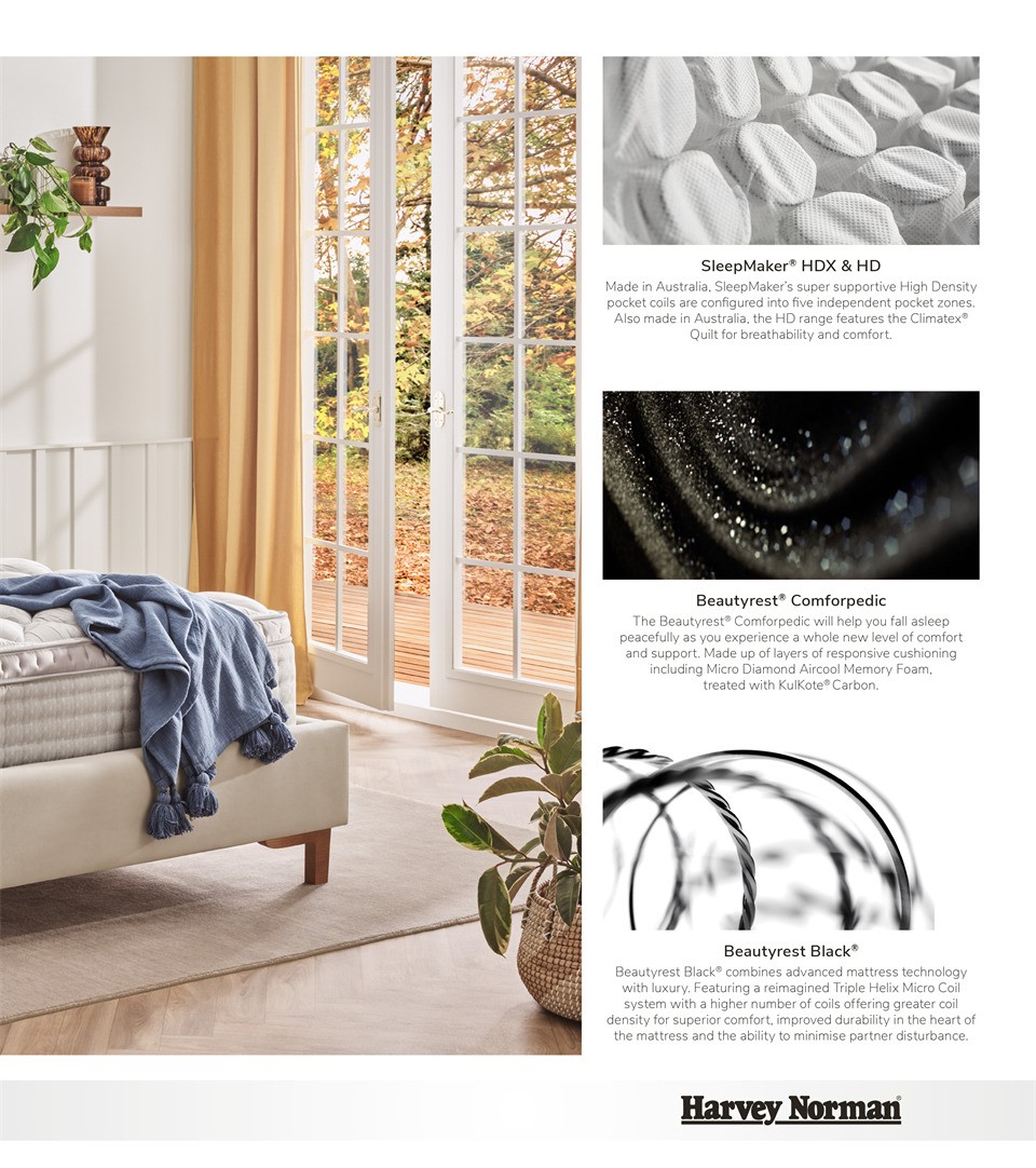 Harvey Norman Sleep Soundly on an Australian Made Mattress Catalogues from 17 April