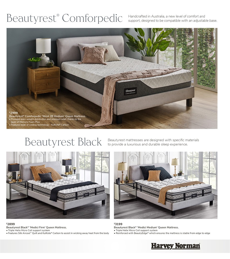 Harvey Norman Sleep Soundly on an Australian Made Mattress Catalogues from 17 April