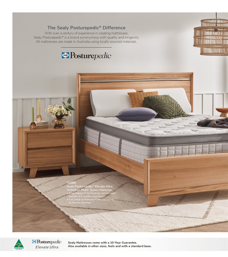 Harvey Norman Sleep Soundly on an Australian Made Mattress Catalogues from 17 April