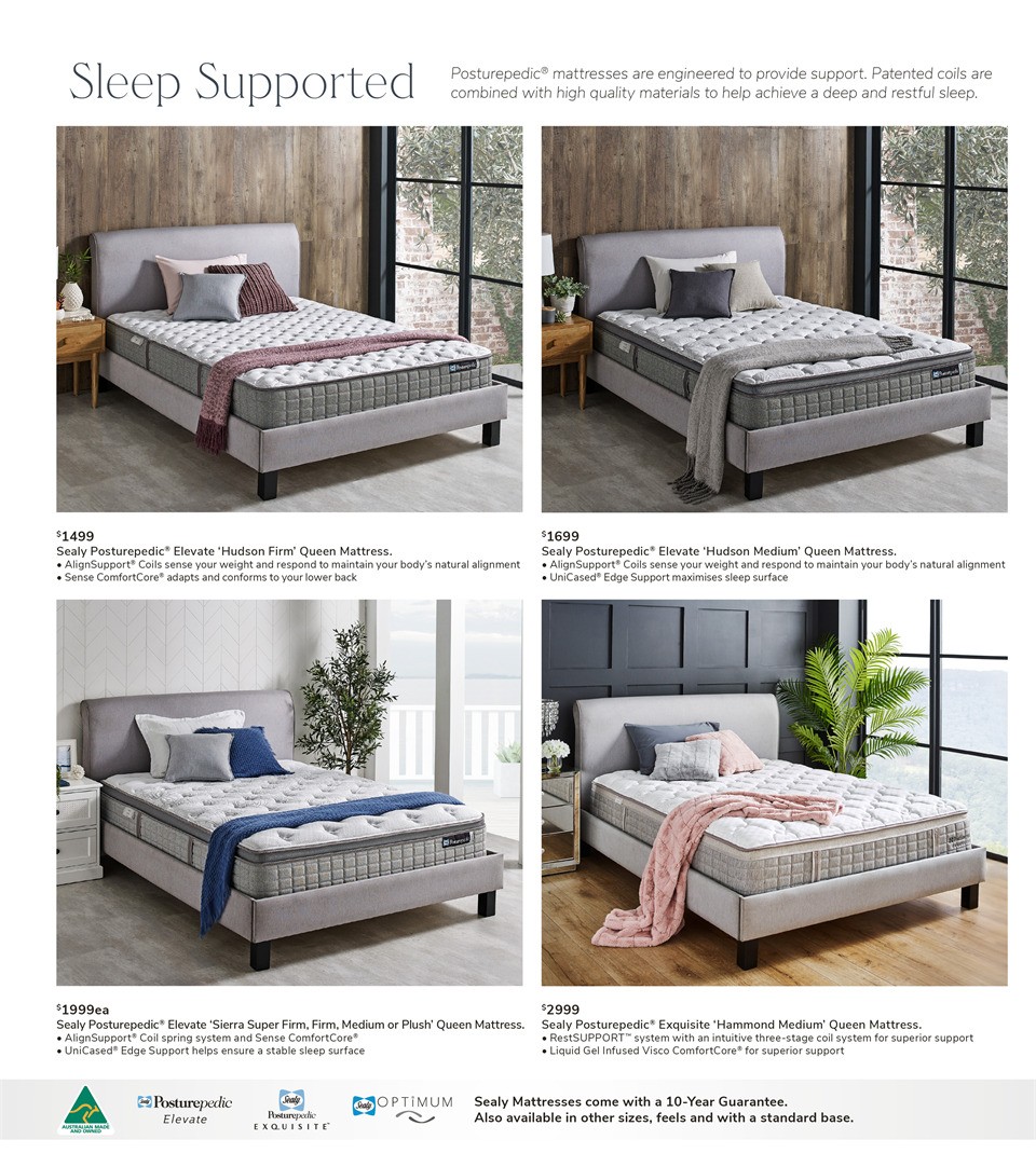 Harvey Norman Sleep Soundly on an Australian Made Mattress Catalogues from 17 April
