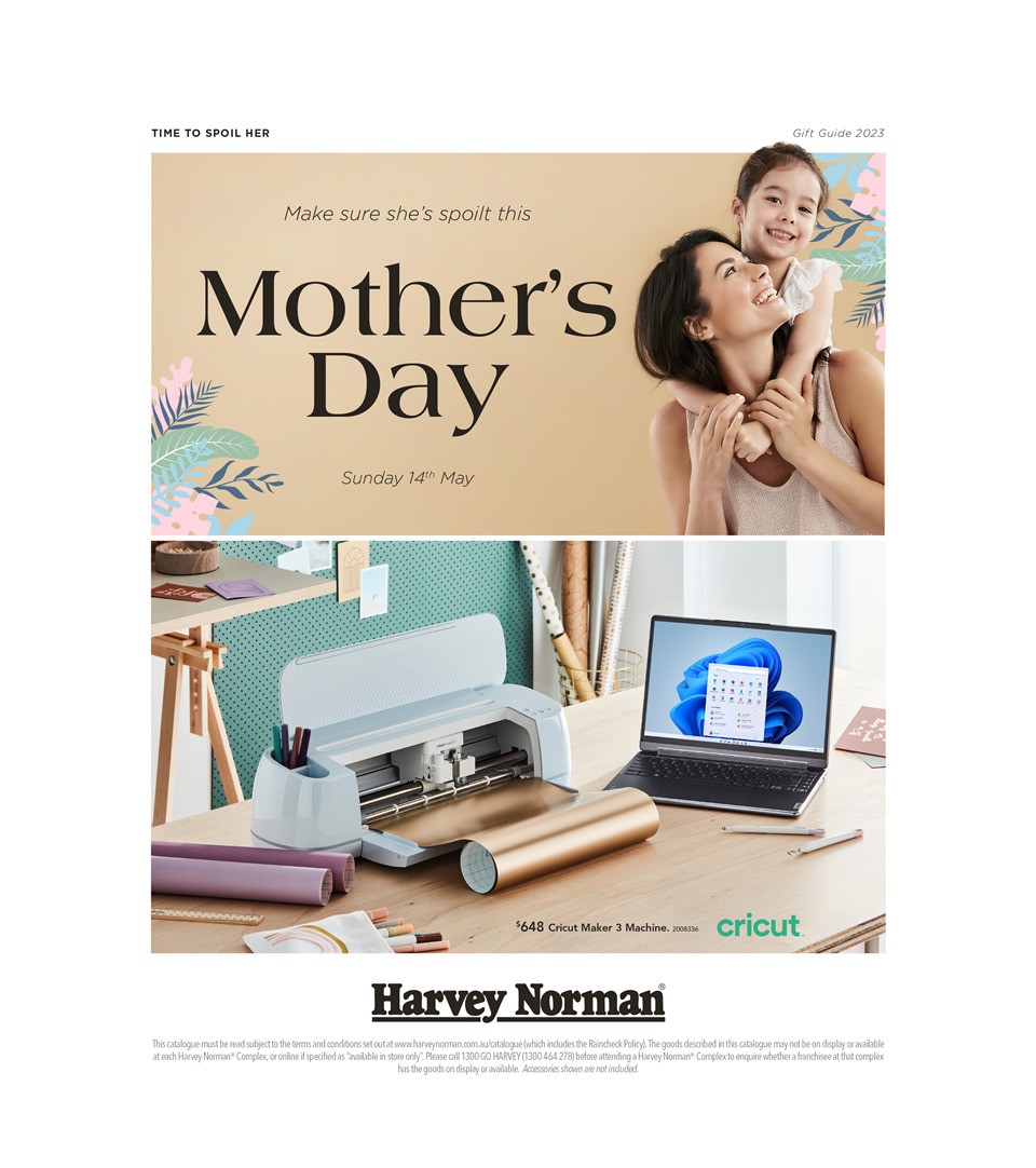 Harvey Norman Mother's Day Catalogues from 3 May
