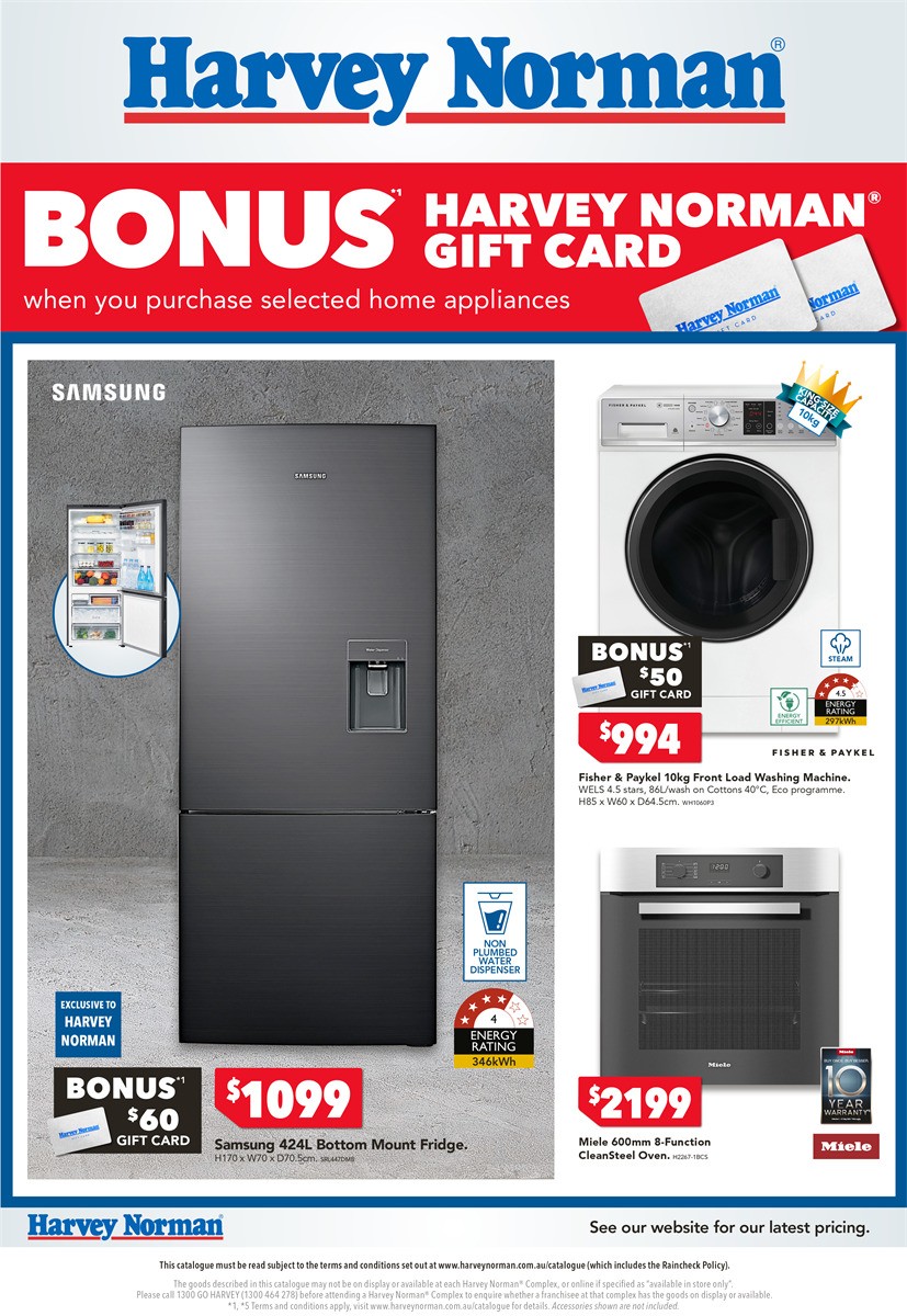 Harvey Norman Home Appliance May Catalogues from 11 May