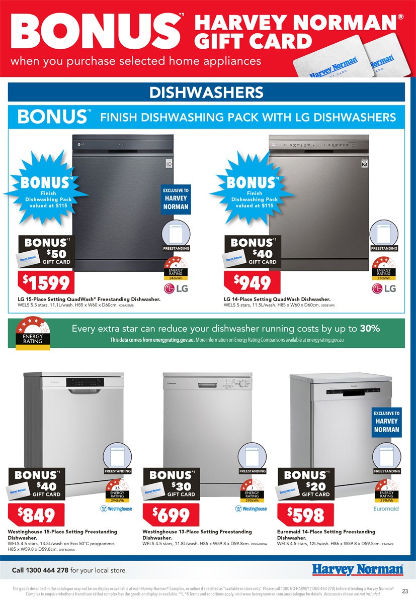 Harvey Norman Home Appliance May Catalogues from 11 May