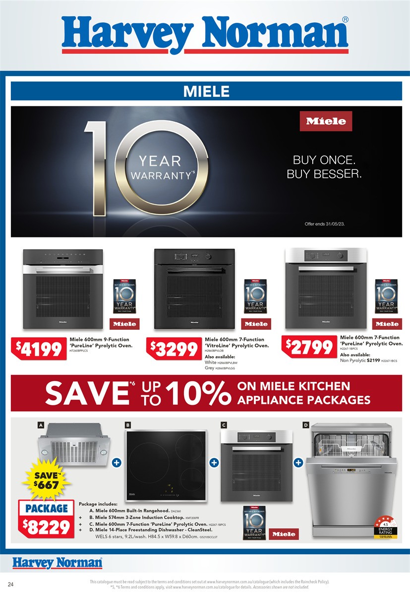 Harvey Norman Home Appliance May Catalogues from 11 May