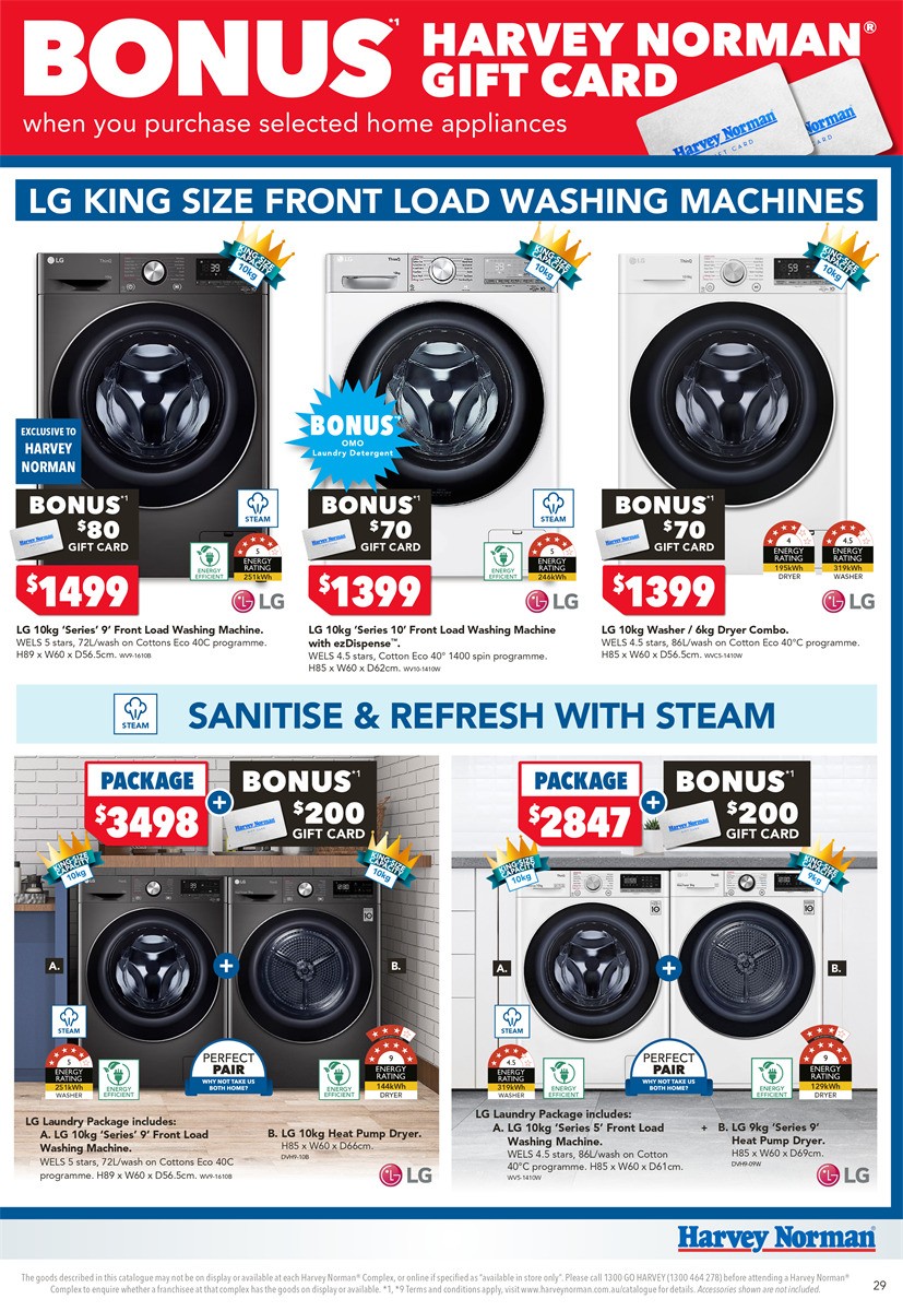 Harvey Norman Home Appliance May Catalogues from 11 May