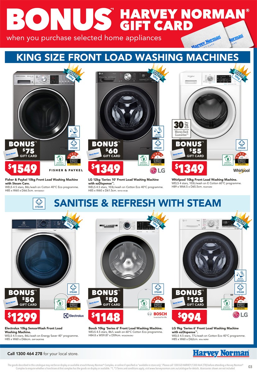 Harvey Norman Home Appliance May Catalogues from 11 May