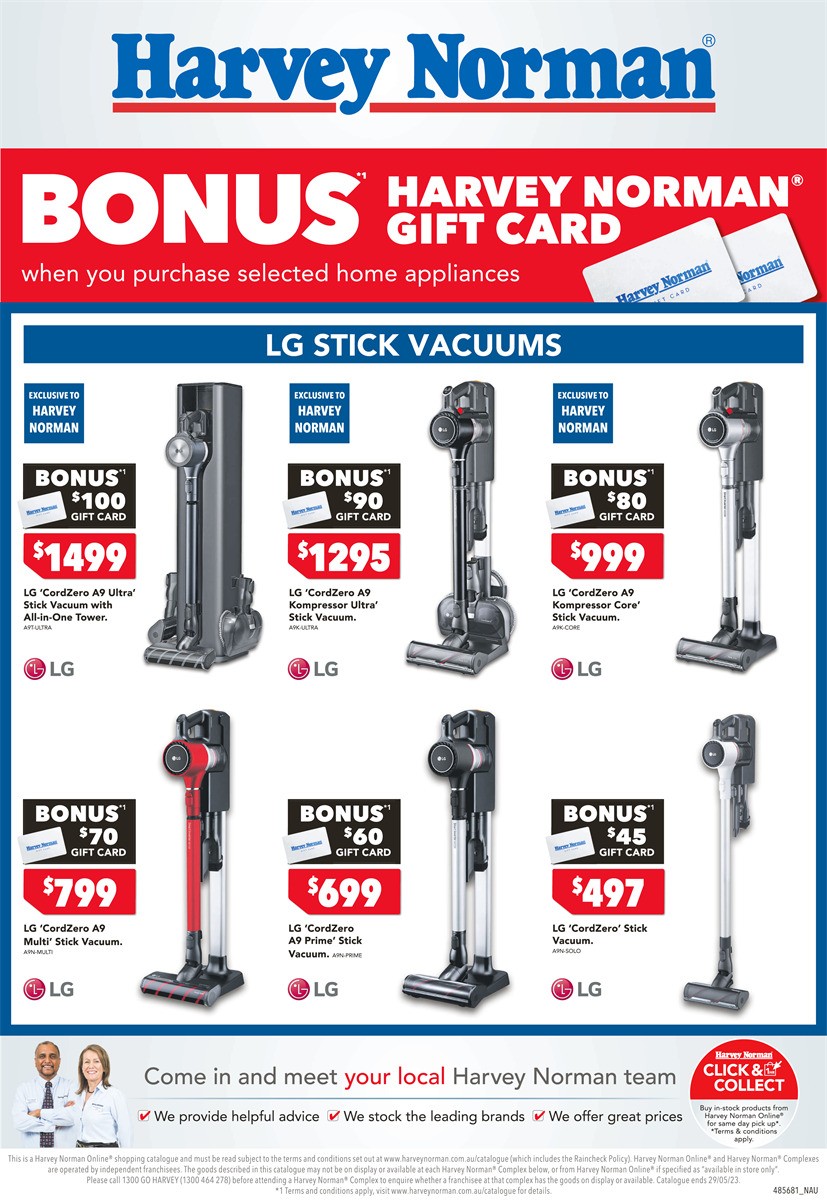 Harvey Norman Home Appliance May Catalogues from 11 May