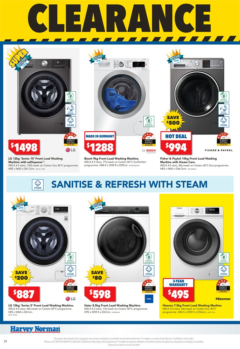 Harvey Norman June Clearance Catalogues from 1 June