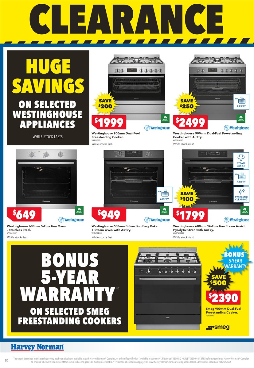 Harvey Norman June Clearance Catalogues from 1 June