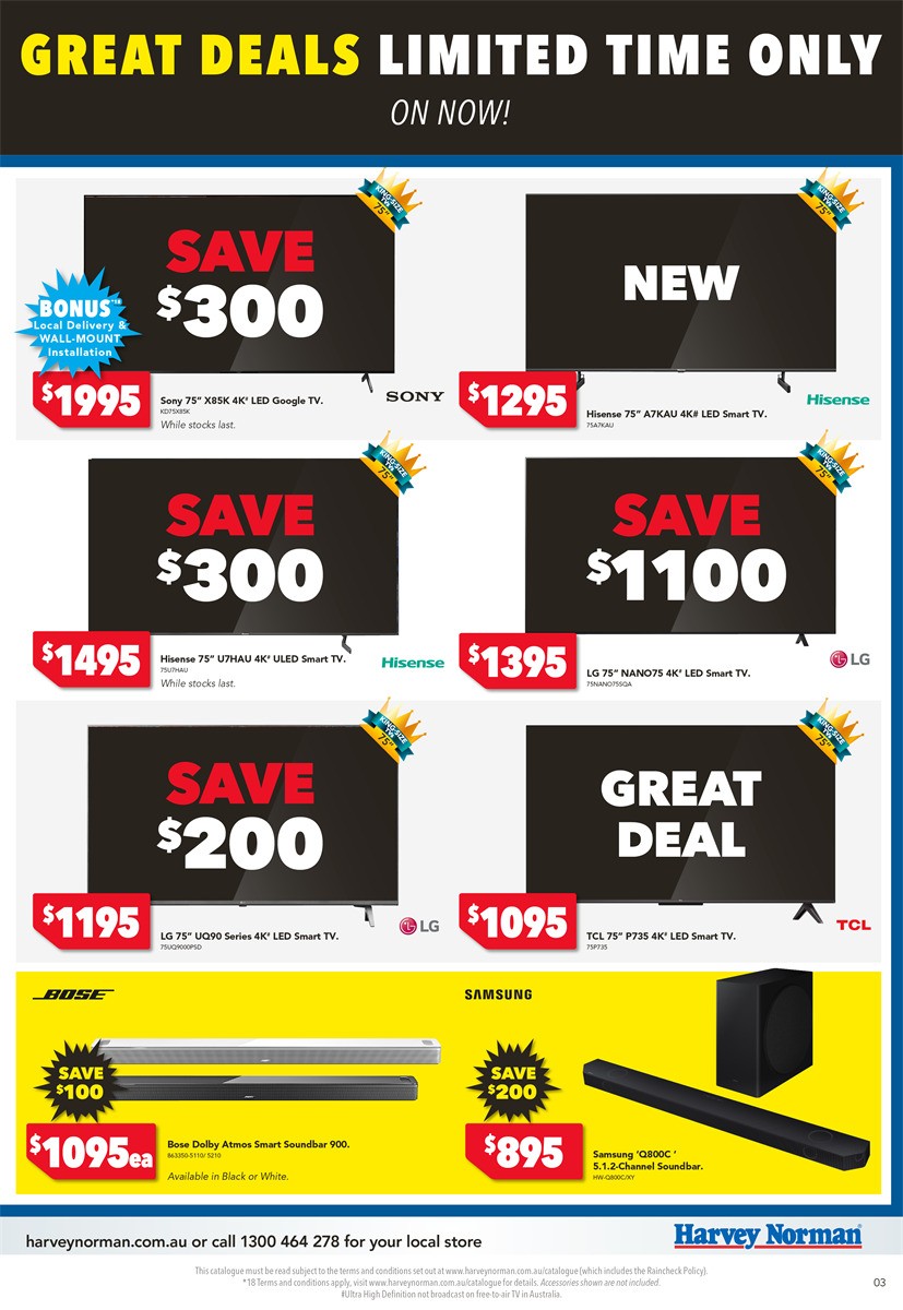 Harvey Norman June Clearance Catalogues from 1 June