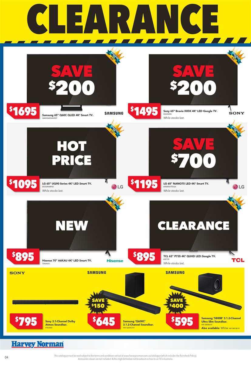 Harvey Norman June Clearance Catalogues from 1 June