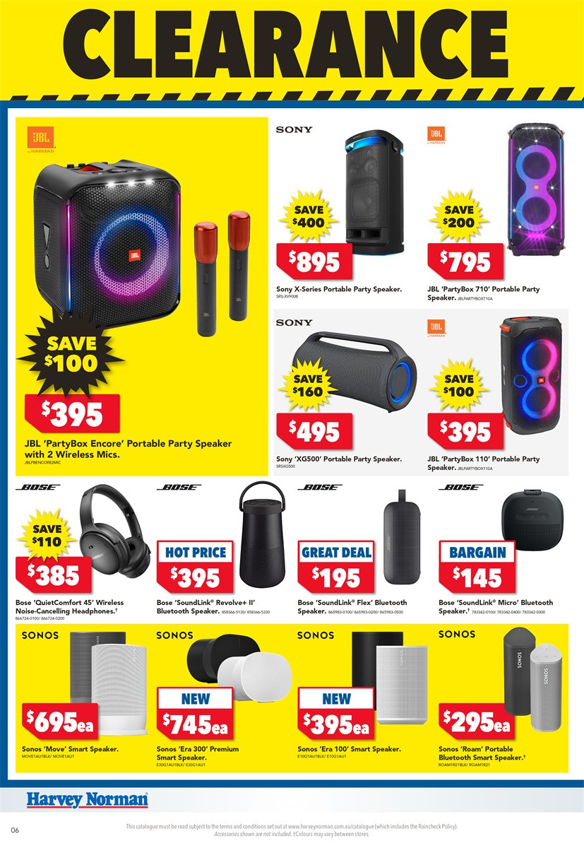 Harvey Norman June Clearance Catalogues from 1 June