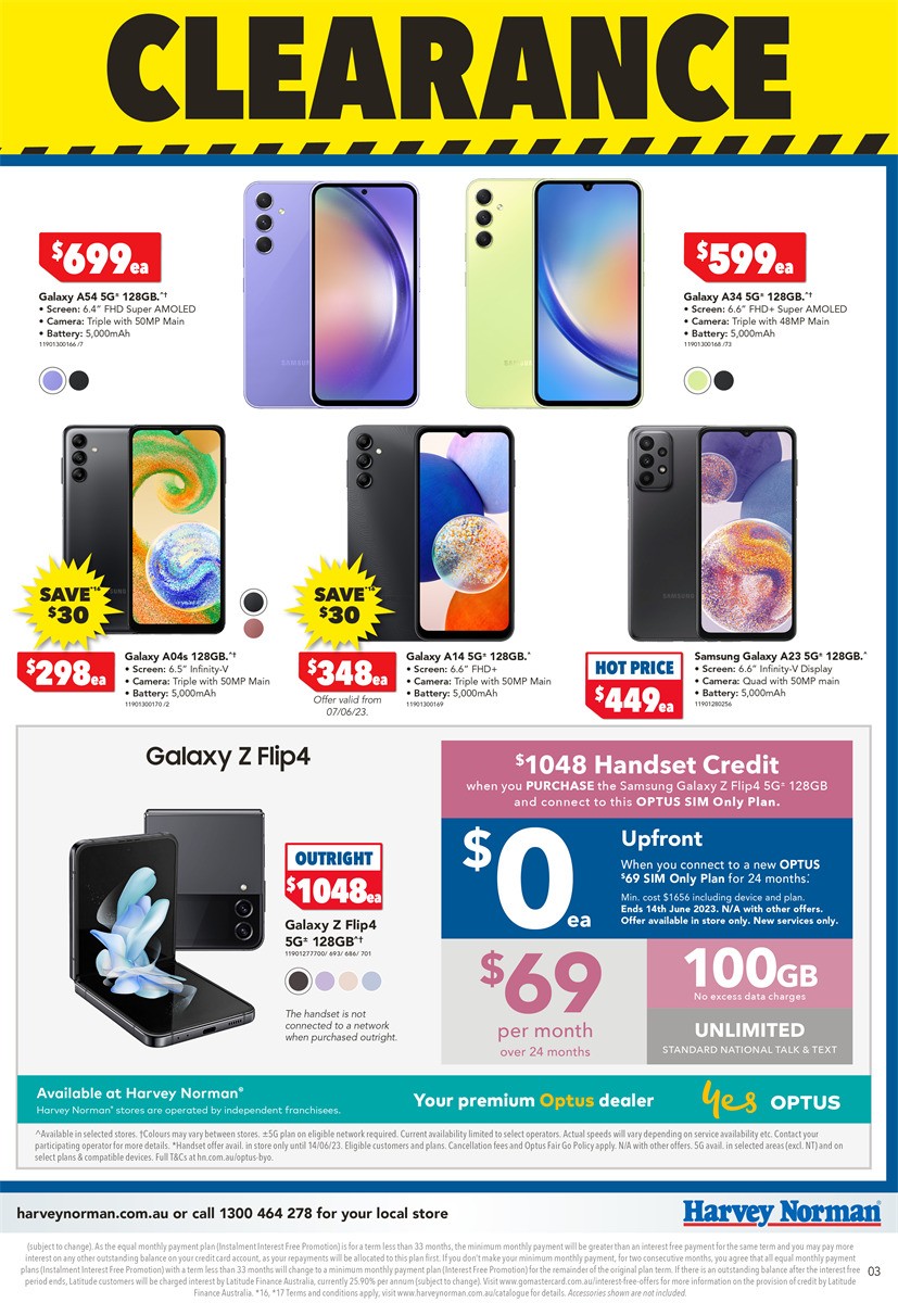 Harvey Norman Computer Clearance Catalogues from 6 June