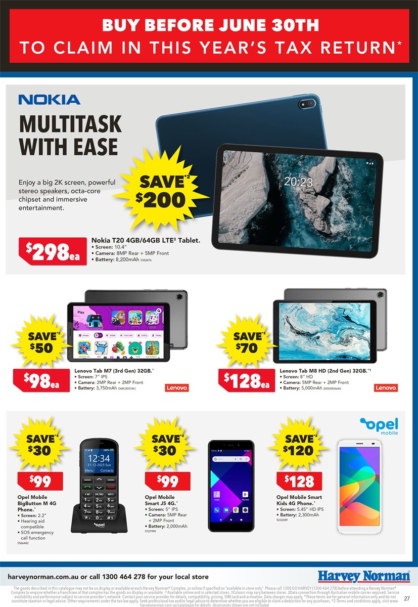 Harvey Norman Catalogues from 21 June