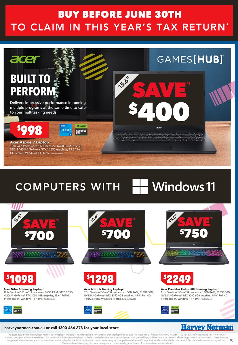 Harvey Norman Catalogues from 21 June