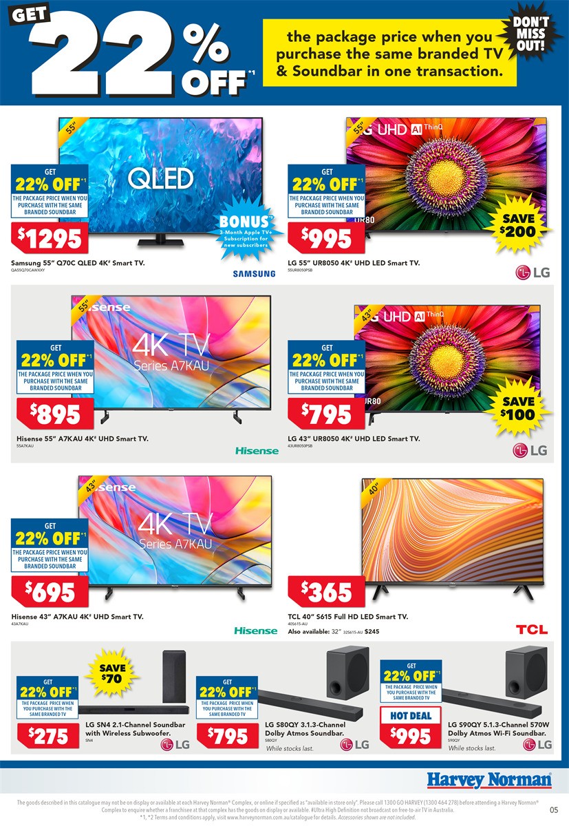 Harvey Norman Catalogues from 6 July