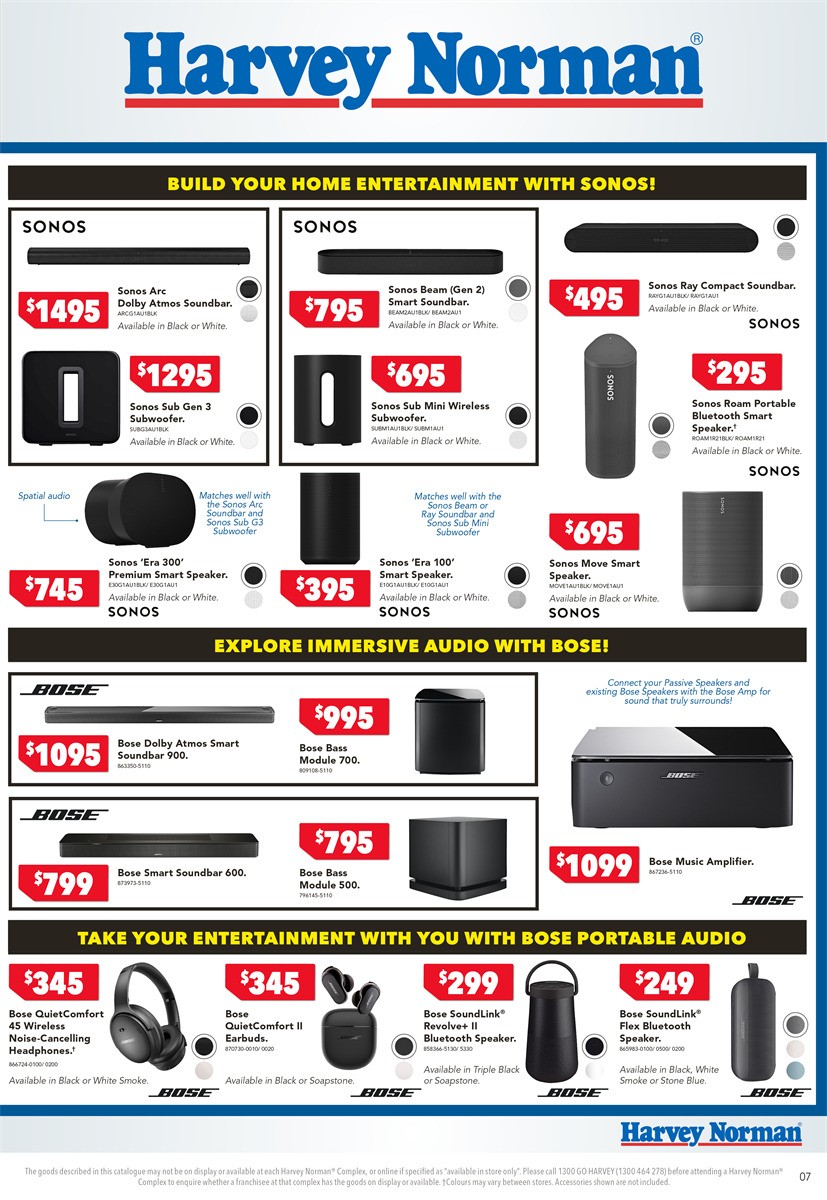 Harvey Norman Catalogues from 6 July