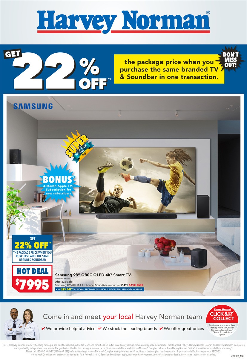 Harvey Norman Catalogues from 6 July