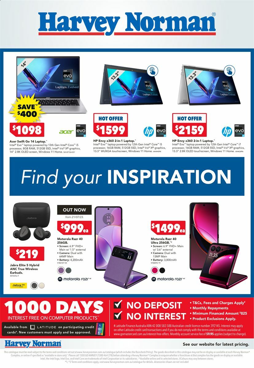 Harvey Norman Catalogues from 20 July