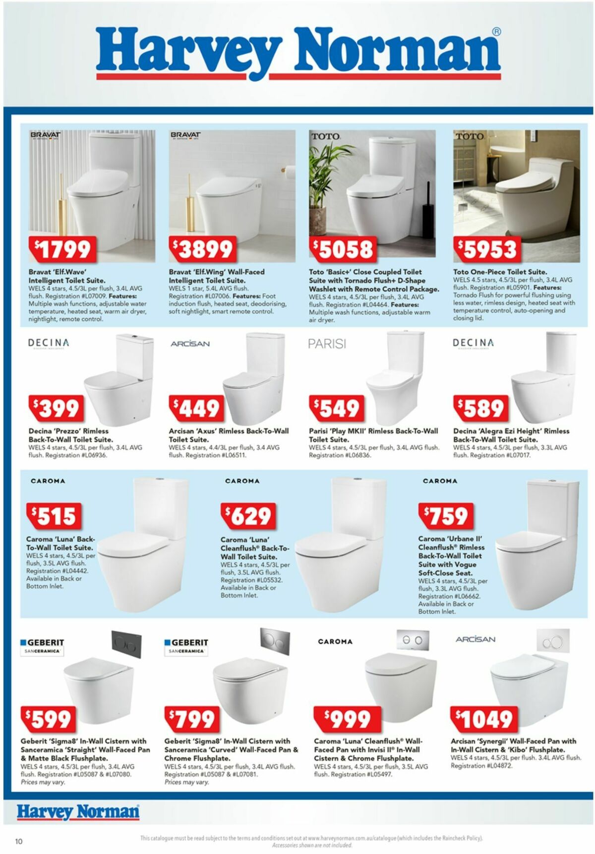 Harvey Norman October Bathrooms & Tiles Catalogues from 13 October