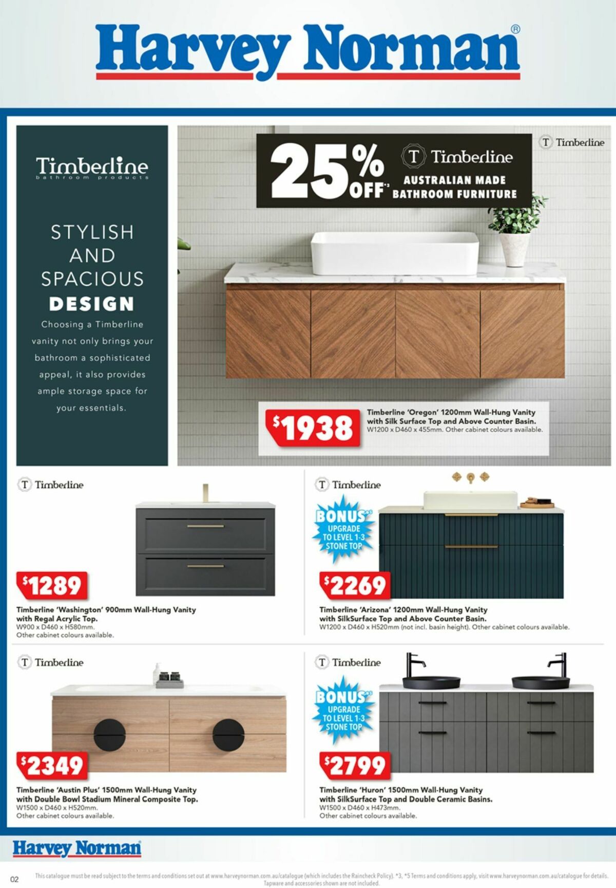 Harvey Norman October Bathrooms & Tiles Catalogues from 13 October