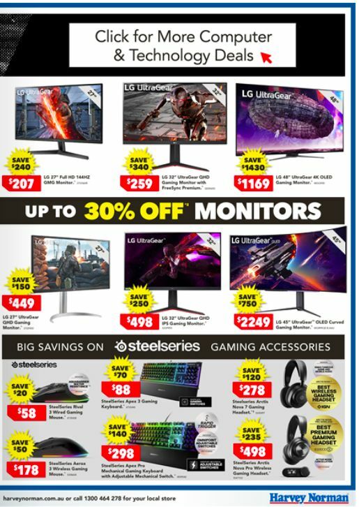Harvey Norman Computers Black Friday Catalogues from 20 November