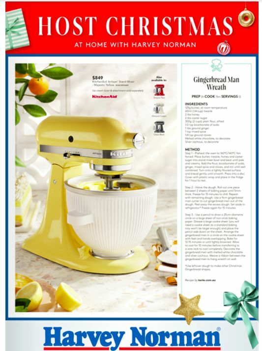 Harvey Norman Host Chriasmas Catalogues from 1 December