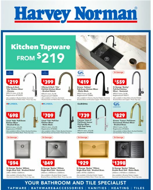 Harvey Norman Bathroom And Tiles Catalogues from 2 December
