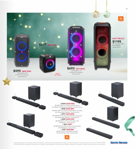 Harvey Norman Chrismas Gifts Catalogues from 11 December