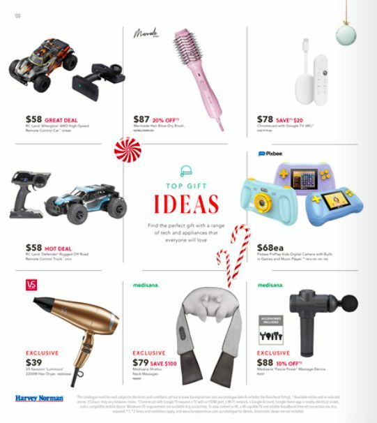 Harvey Norman Chrismas Gifts Catalogues from 11 December