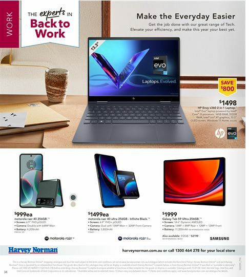 Harvey Norman Back to School Catalogues from 7 January