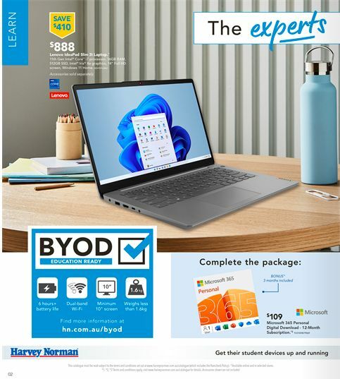 Harvey Norman Back to School Computers Catalogues from 23 January