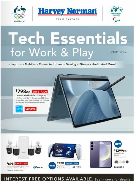 Harvey Norman Computers – Tech Essentials for Work & Play Catalogues from 9 February