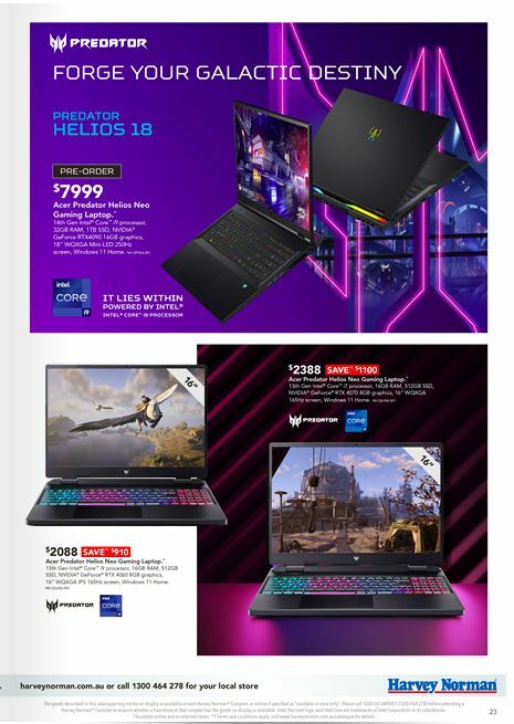 Harvey Norman Computers – Tech Essentials for Work & Play Catalogues from 9 February