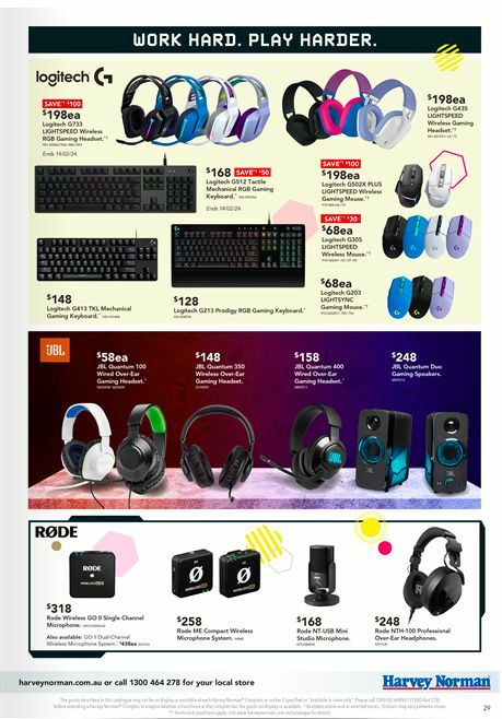 Harvey Norman Computers – Tech Essentials for Work & Play Catalogues from 9 February