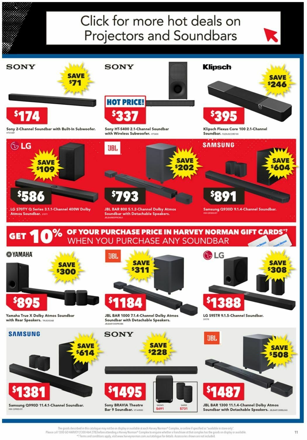 Harvey Norman Electrical Appliances Black Friday Catalogues from 28 November