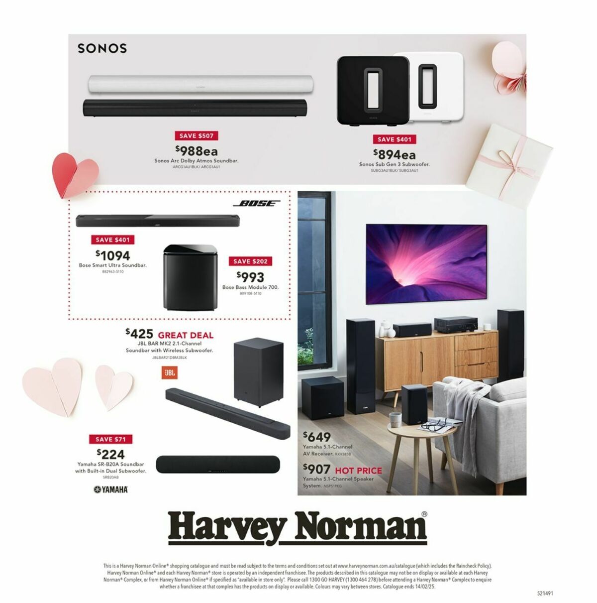 Harvey Norman Valentine’s Day Gift Guide Catalogues from 6 February