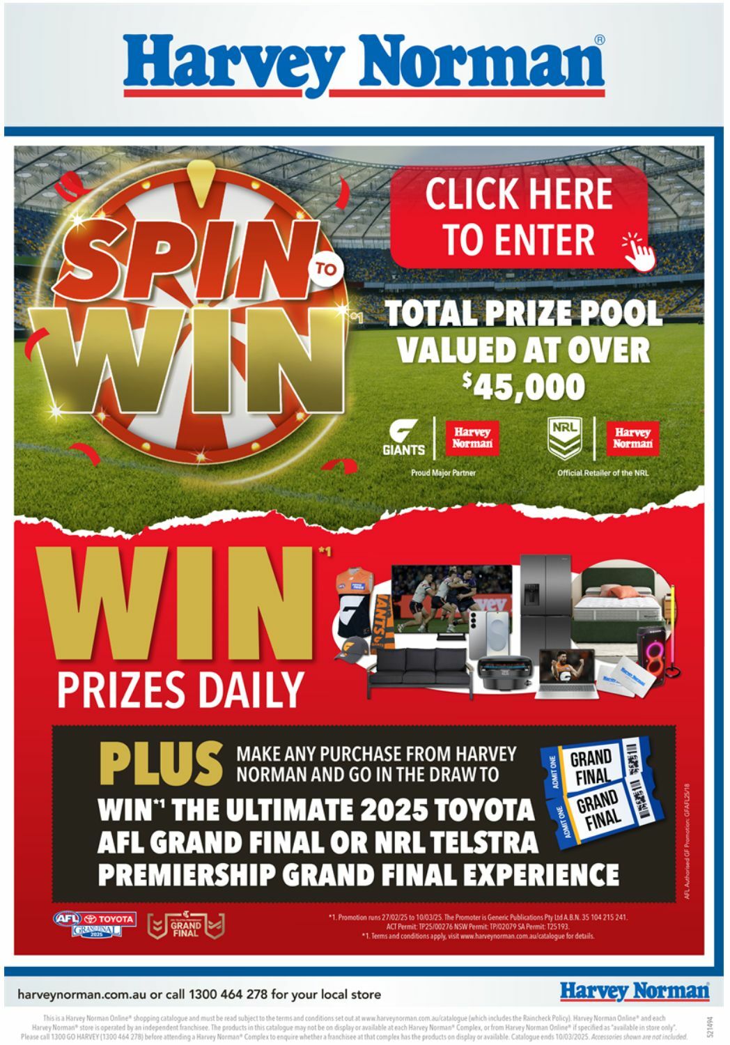 Harvey Norman Catalogues from 27 February